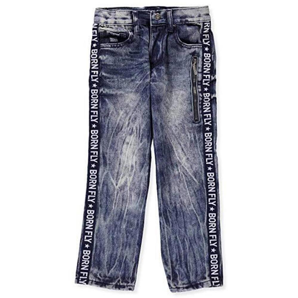 NEW MENS BORNFLY CLASSIC DARK STONE BLUE JEANS B07D2233 SIZE 48 X 34